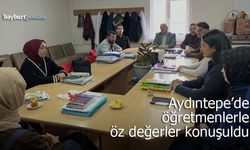 Aydıntepe’de öğretmenlerle öz değerler konuşuldu