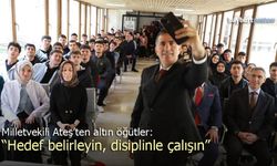 Milletvekili Ateş, Bayburt Lisesi'nde öğrencilerle bir araya geldi