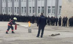 Bayburt POMEM’de yangın tatbikatı