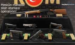 Bayburt'ta meskûn mahalde silah atanlara operasyon!