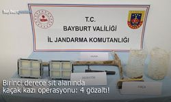 Bayburt'ta Tarihi Alanda Jandarma Operasyonu: Suçüstü Yakalandılar!