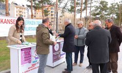 Bayburt’ta Kanserle Mücadelede Farkındalık Standı Açıldı