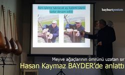 Hasan Kaymaz’dan Bayburt’ta Ağaçlandırma ve Aşılama Sunumu