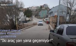 Kaleardı Köprüsü, Bayburt Kent Konseyi'nin gündeminde: İki araç aynı anda geçemiyor!
