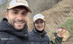 Şampiyona yolunda hayat kurtaran müdahale, yaralı köpeğe sporcu eli uzandı