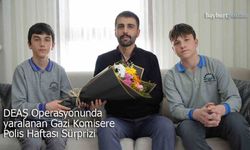 Bayburtlu Kahraman Komisere Öğrencilerden Polis Haftası Sürprizi