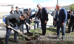 Bayburt’ta Öğrencilerden Yeşil Adım: Fidanlar Toprakla Buluştu