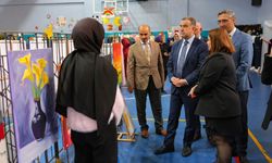 Bayburt’ta öğrencilerin yıl boyunca hazırladığı ürünler sergilendi