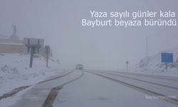 Yaza Günler Kala Bayburt Beyaza Büründü