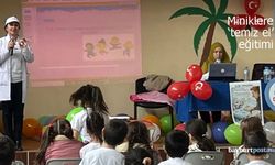 Bayburt'ta Miniklere "Temiz El" Eğitimi