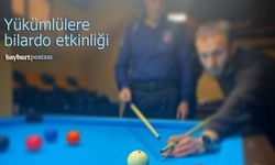 Bayburt'ta yükümlülere bilardo etkinliği