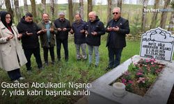 Abdulkadir Nişancı'ya vefa: Meslektaşları ve ailesi kabri başındaydı