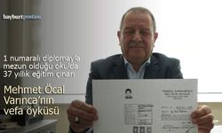 1 Numaralı Diplomayla Mezun Olduğu Okulda 37 Yıllık Eğitim Çınarı: Mehmet Öcal Varınca