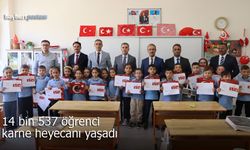 Bayburt'ta 14 bin 537 öğrenci karne heyecanı yaşadı