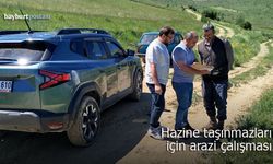 Bayburt’ta hazine taşınmazları için arazi çalışması yapıldı