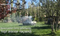 Bayburt Belediyesi'nden Kene Seferberliği: Yeşil Alanlar İlaçlandı