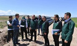 Kırklartepe Barajı sulama inşaatında inceleme