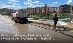 Bayburt Belediyesi, kent genelindeki altyapı ve çevre çalışmalarını hızlandırdı