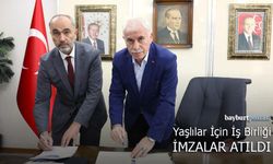 Bayburt'ta yaşlılar için iş birliği, imzalar atıldı