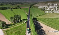 Bayburt'ta 25 Köyün Ulaşımını Sağlayan İspir Grup Yolu'nda Asfaltlama Çalışması