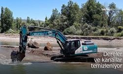 Bayburt'ta dereler ve kanallar temizleniyor
