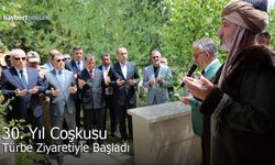 30. yıl coşkusu Dede Korkut Türbesi ziyaretiyle başladı