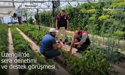 Üzengili'de sera denetimi ve destek görüşmesi