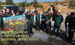 Kırklartepe Barajı sulama inşaatında çalışmalar devam ediyor
