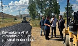 Demirözü Kaymakamı Ahat vatandaşla buluştu, çalışmaları denetledi