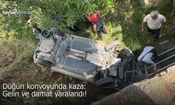 Bayburt’ta düğün konvoyunda kaza: Gelin ve damat yaralandı!