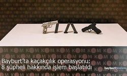 Bayburt’ta kaçakçılık operasyonu: 8 şüpheli hakkında adli işlem başlatıldı
