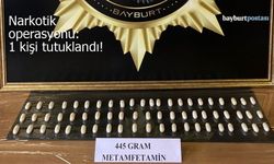 Bayburt’ta narkotik operasyonu: 445 gram metamfetamin yakalandı!