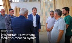 Bayburt Valisi Mustafa Eldivan’dan Mobilyacı Esnafına Ziyaret