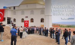Hacı Abdullah Erdoğan Camii dualarla ibadete açıldı