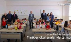 Bayburt’ta uyum haftası başladı: Minikler okul sıralarıyla tanıştı