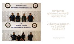 Bayburt’ta 2 düzensiz göçmen ve 2 şüpheli yakalandı!