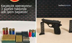 Bayburt’ta kaçakçılık operasyonu: 3 şüpheli hakkında adli işlem başlatıldı