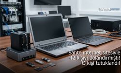 Bayburt'ta sahte internet sitesiyle 42 kişiyi dolandıran şüpheli tutuklandı!