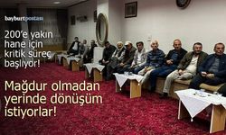 Tuzcuzâde sakinleri TOKİ görüşmesi öncesi mahalle odasında buluştu