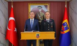 Vali Eldivan’dan İl Jandarma Komutanı Karasu’ya ziyareti