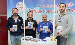 Bayburt'ta mor tema ile kanser farkındalığı vurgusu