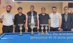 Bayburt'un Bilardo Şampiyonu Yunus Şah