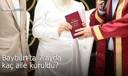 Bayburt'ta 7 ayda 391 yeni aile kuruldu