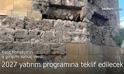 Bayburt Kent Konseyi'nin o girişimi sonuç verdi