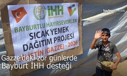 Gazze’de Zor Günlere Bayburt İHH Desteği