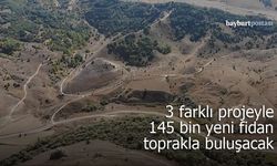 3 farklı projeyle Bayburt’ta 145 bin yeni fidan toprakla buluşacak