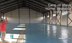 Gökçedere Belediyesi garaj ve itfaiye hizmet binasında sona doğru