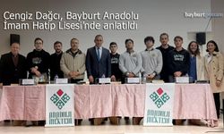 Cengiz Dağcı, Bayburt Anadolu İmam Hatip Lisesi'nde konuşuldu