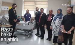 Bayburt Devlet Hastanesi ve ADSM’de Hasta Hakları Bilgilendirmesi