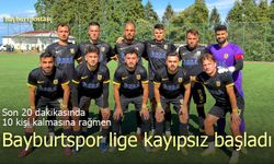 Bayburtspor’dan lige kayıpsız başlangıç